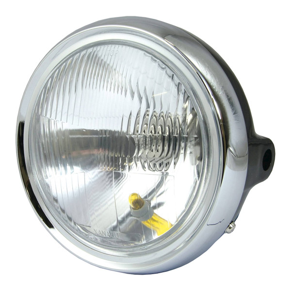 Bike It Honda cb250n headlight with halogen h4 bulb 12v 60/55w
